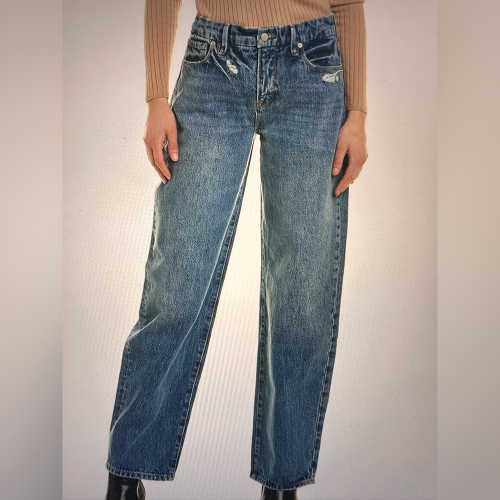 Good American Good Trouser Blue Jeans NEW WITH TAGS